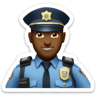 Off duty police officer partying  sticker