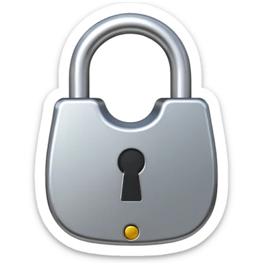 open padlock sticker