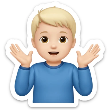 A toddler with a tiny jersey, clapping with adorable enthusiasm sticker