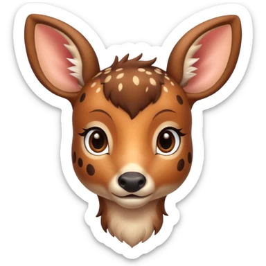 cute spotted deer sticker