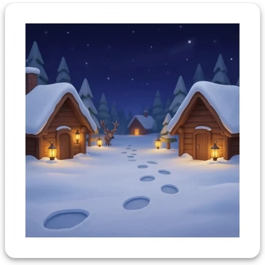 Santa's workshop sticker