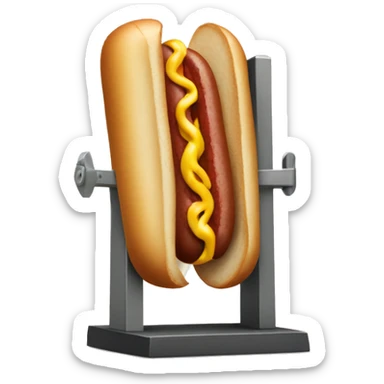 Hot dog guillotine  sticker