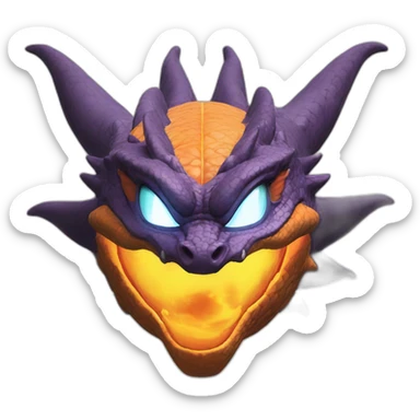 Orange cristal dragon ball 4 star sticker