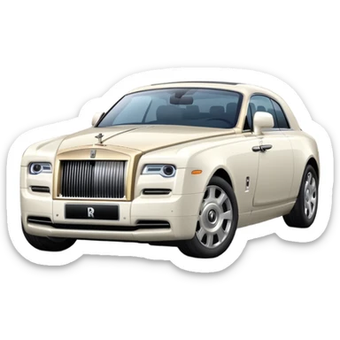 White Rolls Royce sticker