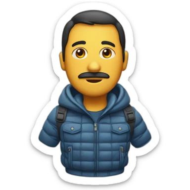 Doudoune avec épaules larges  sticker