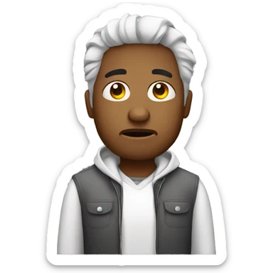 A tired content creator sticker