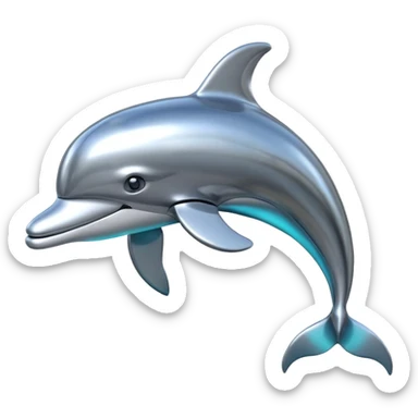 robotic dolphin sticker