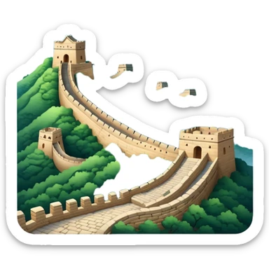 Great wall of China sticker