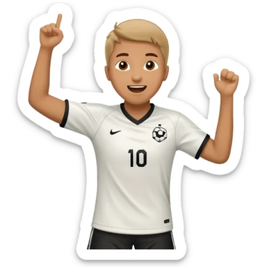 Español viendo un partido de fútbol y celebrando porque marcaron gol sticker