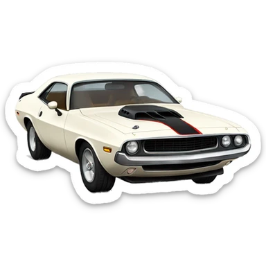 Doge challenger 1970 supercharger car  sticker