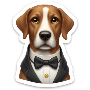 dashing dog  sticker