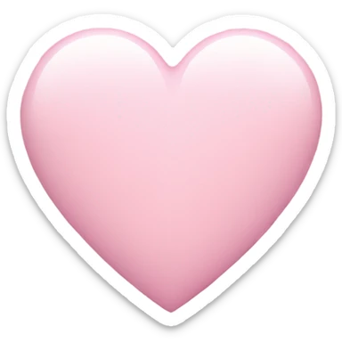 Pastel Pink heart  sticker