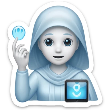 Ghost Customer Service Agent  sticker