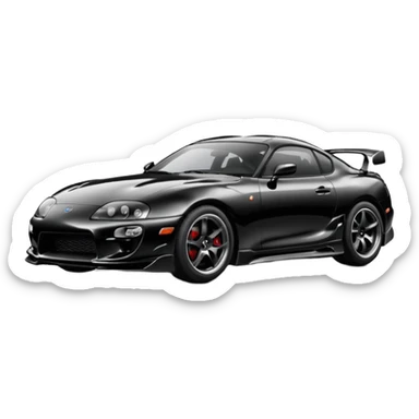 Toyota Supra MK4 best view  sticker