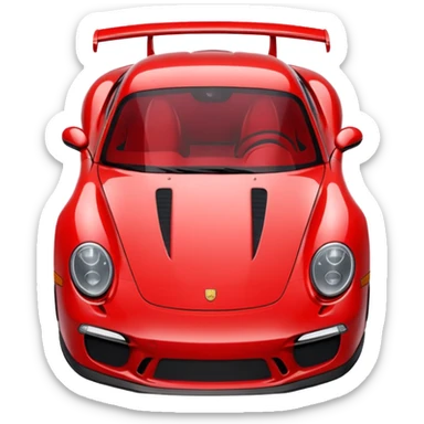 Porsche gt red sticker