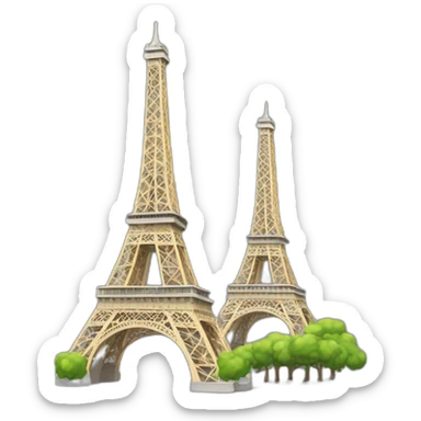 Tour eiffel chat bonnet sticker