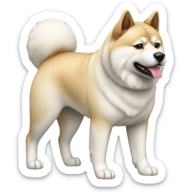 Akita Dog Breed Full Body sticker
