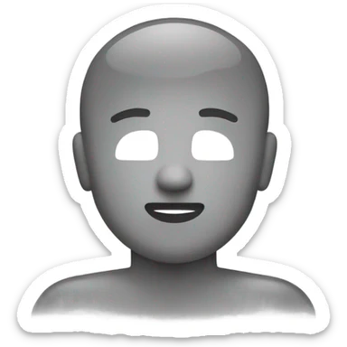 Bathroom Man symbol  sticker