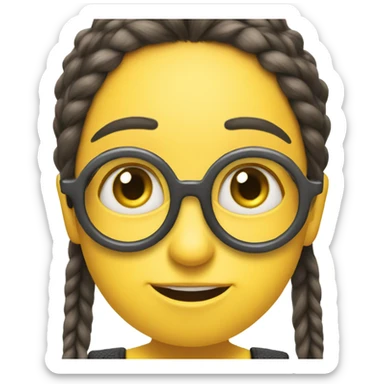 girl who has nits and a bike nose who likes minions sticker