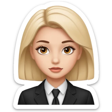 Lash extension artist girl  sticker