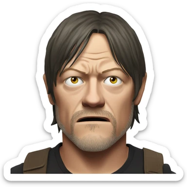 norman reedus fearful sticker