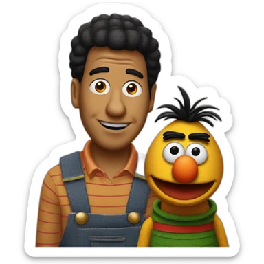 bert and ernie sticker