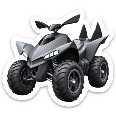 batmobile atv quad cross sticker