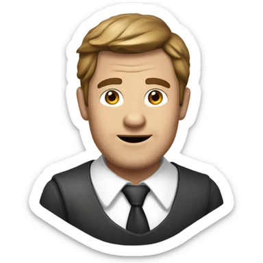 ein mann der im dunklen steht und verstört schaut sticker