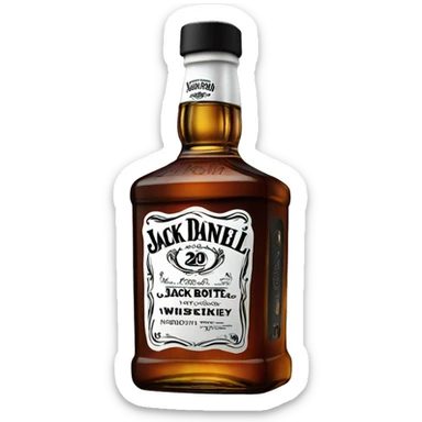 Jack Daniel’s whiskey bottle sticker