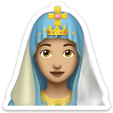 Virgen ascensional cielo sticker