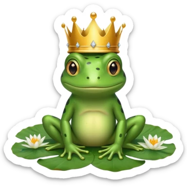Kurbağa Prens  sticker