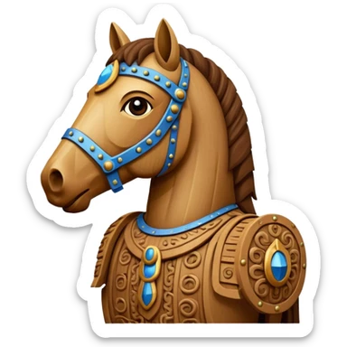 emoji about a men trojan sticker
