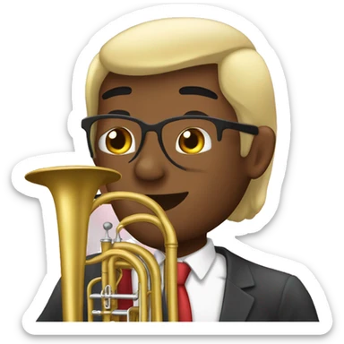 Un joven mornno con una tuba sticker