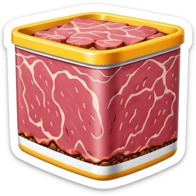 pop art SPAM meat slop warhol landscape  sticker