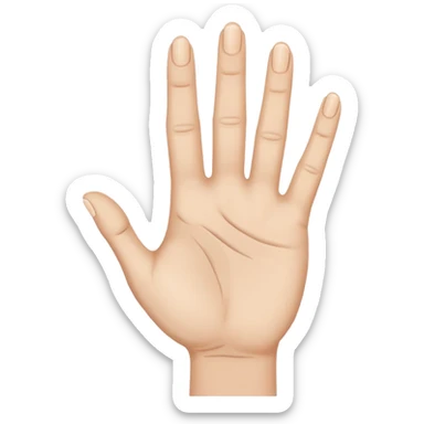 hand waving goodbye sticker