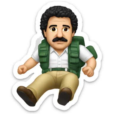 Pablo escobar fait du saut en parachute  sticker