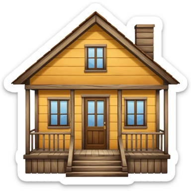 house no trees sticker