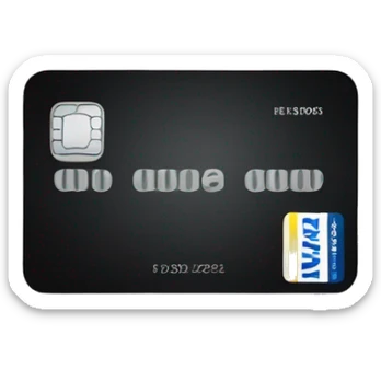 black amex card sticker