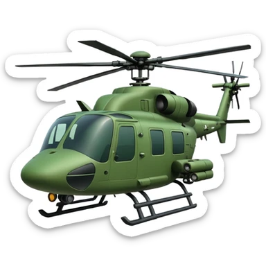 tactical helicopter, green sticker