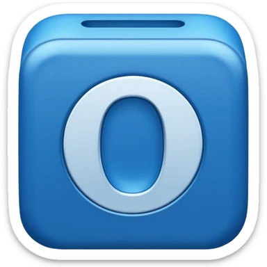 number zero in a box that blue sticker