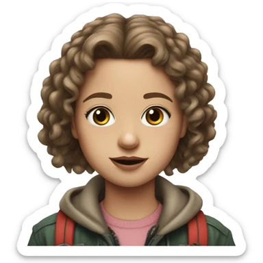 Girl that looks like max mayfield from stranger things sticker