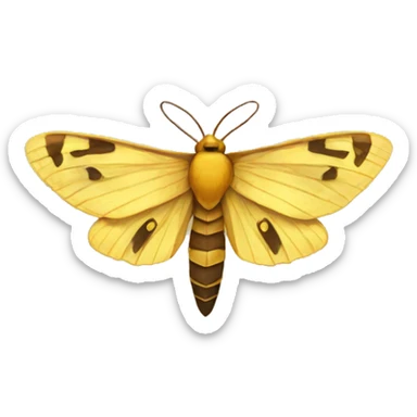 golden sun moth sticker