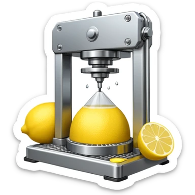 mac os icon hydraulic press machine lemon sticker