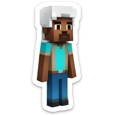 steve from minecraft sticker
