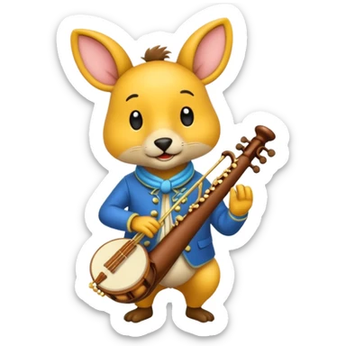 un animal musicien sticker