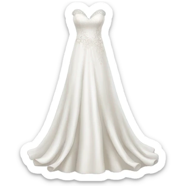 Wedding dress long with Details  sticker