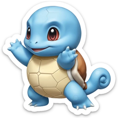 Squirtle from Pokémon sticker