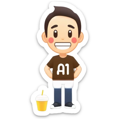 11:00 AM in Fresh Cafe Taipei sticker