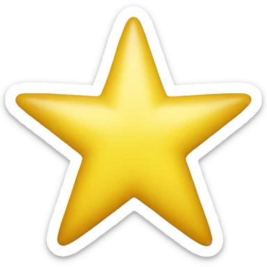half of a yellow star sticker