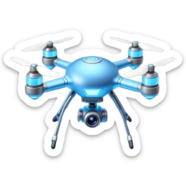 space explorer drone object icon, small futuristic drone with camera lens, glowing blue lights, sci-fi metal body, antenna details, 3D cartoon, mobile game icon style, centered, clean background, soft shadow, no text, no watermark
 
 sticker